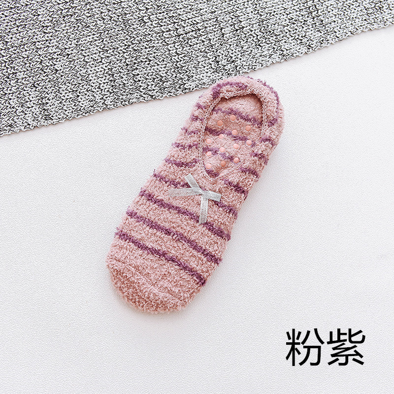 Slipper Socks Autumn Winter Socks Non-slip Floor Thick Socks Adult Socks Yoga Socks Warm Velvet Carpet Early Learning Footwear Fluffy Fuzzy Socks